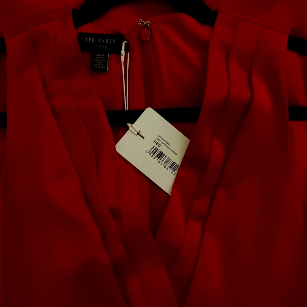 TED BAKER New Chrisey Wrap Dress - Red - Picture 4 of 8